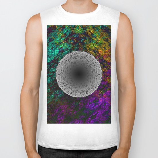 stripes mandala c Biker Tank