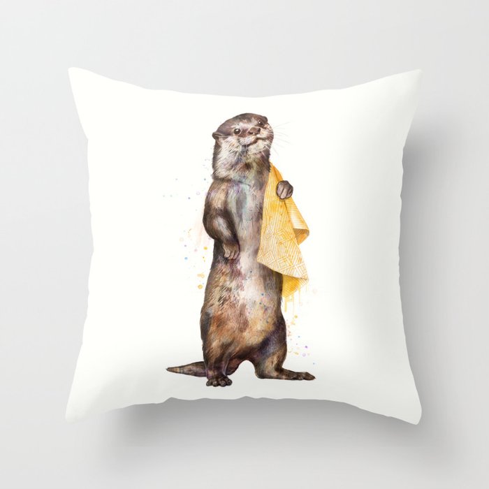 otter Throw Pillow