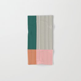 Color Block Line Abstract V Hand & Bath Towel