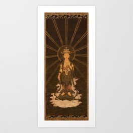Descent of Eleven-Headed Kannon Art Print | Buddha, Religionclassic, Buddhism, Oil, Oriental, Painting, Buddhi 