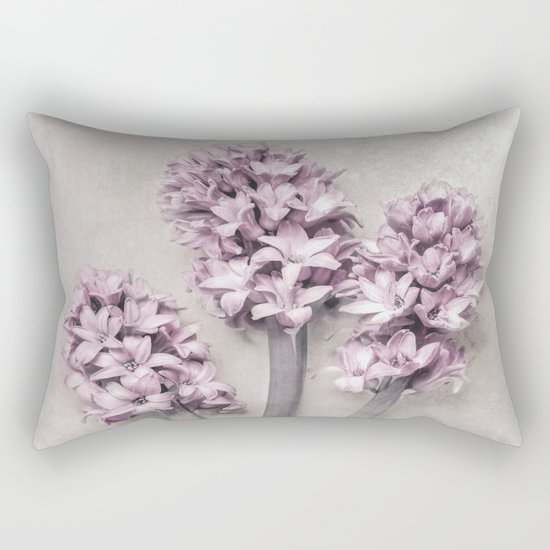 Beautiful Pink Hyacinths Rectangular Pillow