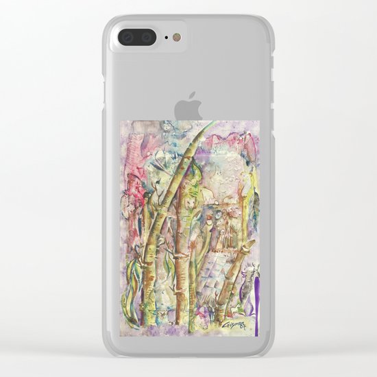 Bamboo Spirits Clear iPhone Case