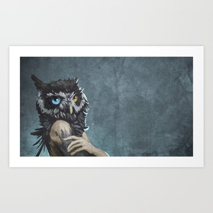 Owl Beauty Art Print
