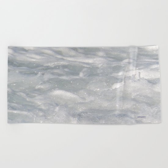 TEXTURES: Laguna Beach Sea Foam #1 Beach Towel