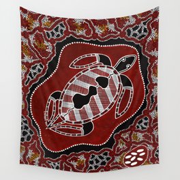 Authentic Aboriginal Art - Turtle Dreaming Wall Tapestry
