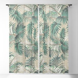 Tropical Jungle Sheer Curtain