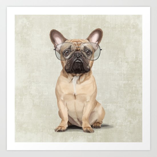 Mr French Bulldog Art Print