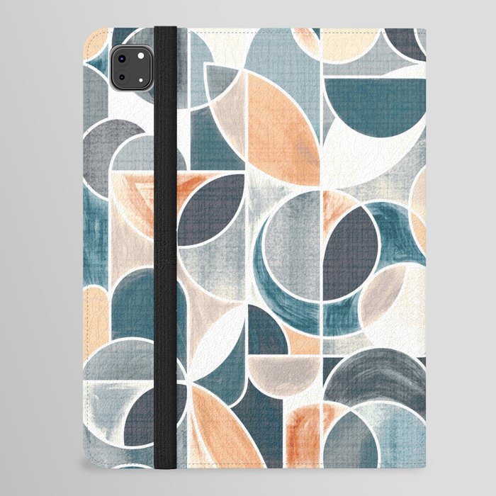 Paint Washed Modern Geometric iPad Folio Case