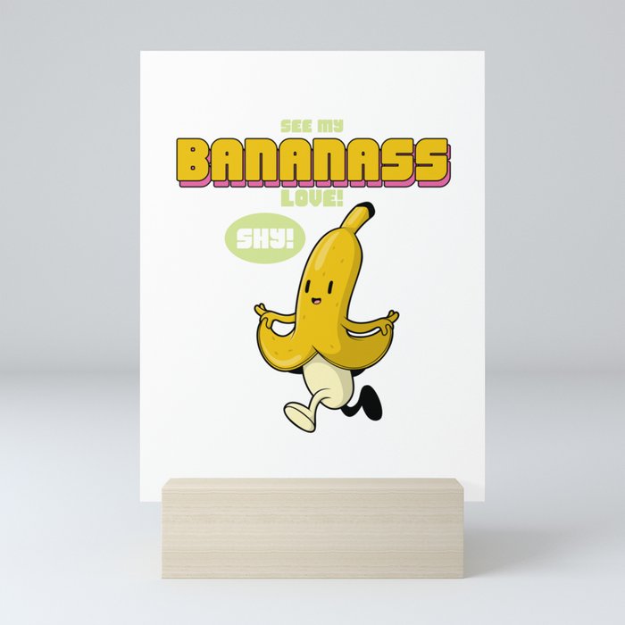 running bananass Mini Art Print