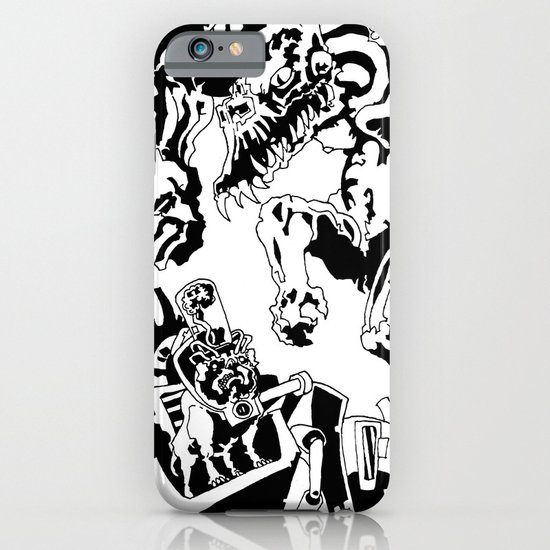 Doktor Steampug- Black and White iPhone & iPod Case
