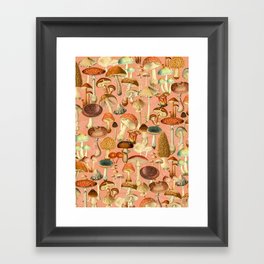 Mushroom Forest Framed Art Print