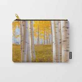 Aspens In Autumn, Utah Carry-All Pouch | Whitetrees, Adventure, Color, Goldentrees, Goldblue, Mountains, Aspens, Fall, Goldenaspens, Utahnature 