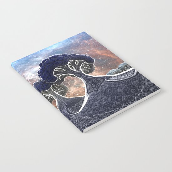 Broccoli Planet in Winter Notebook