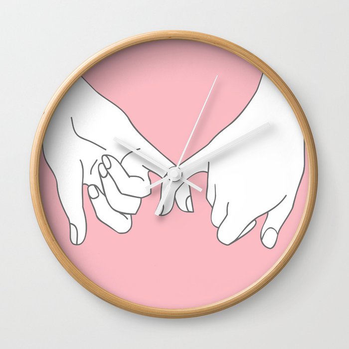 Pinky Promise 2 Wall Clock