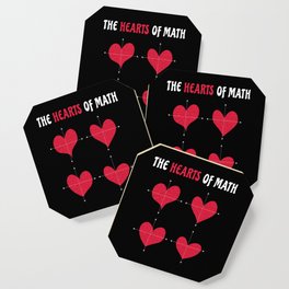 The Hearts Of Math Valentine's Day Math Coaster