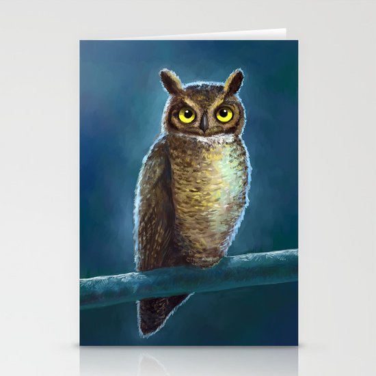 Night Owl Stationery Cards