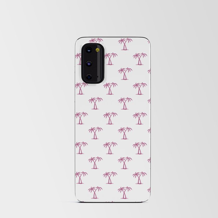 Magenta Palm Trees Pattern Android Card Case