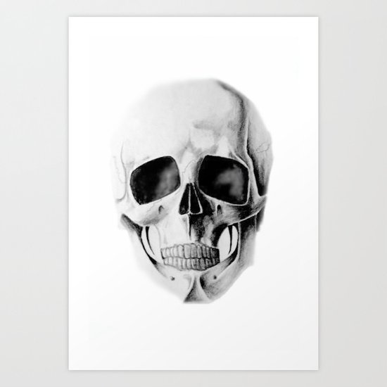 le crâne Art Print