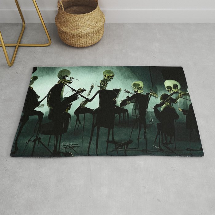 The Skeleton Orchestra Rug