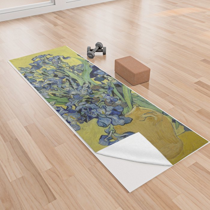 Van Gogh - Irises Yoga Towel