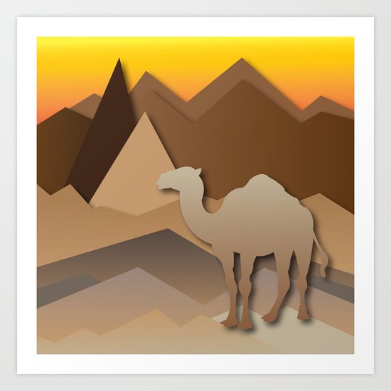 Desert Mountains Art Print