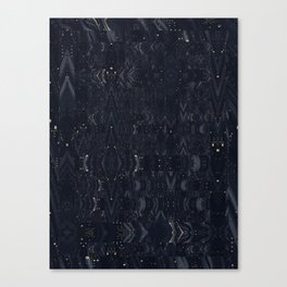 Blue desert - Modern glitch pattern  Canvas Print