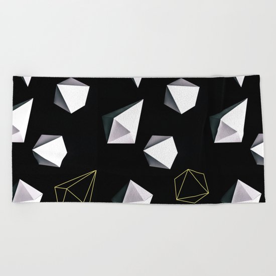 Origami #2 Beach Towel