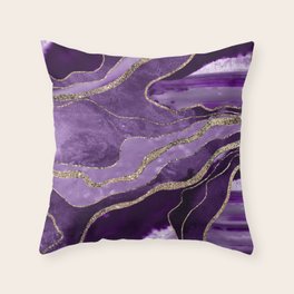 dark purple throw pillow