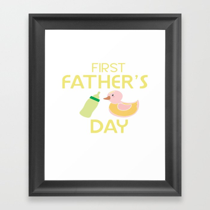 First Father's Day Framed Art Print