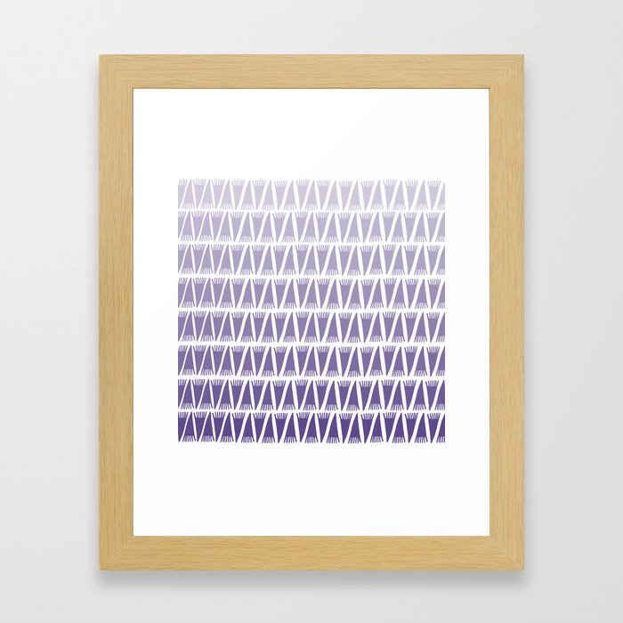 Tee Pee Gradient Ultra Violet Framed Art Print