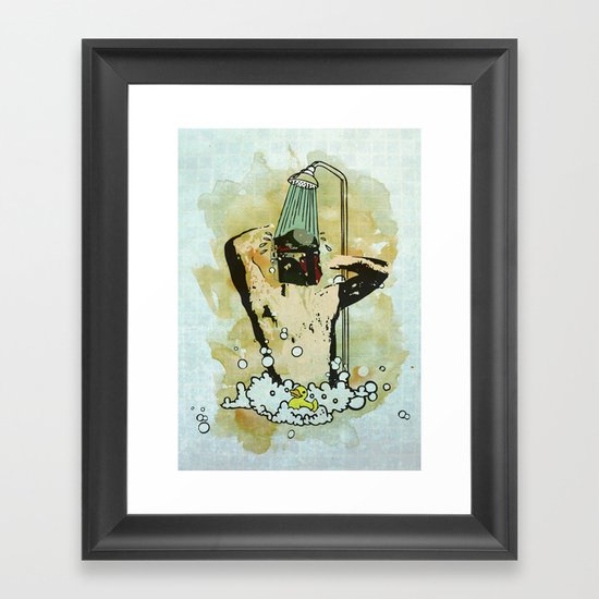 Showering that Sarlacc Off Framed Art Print