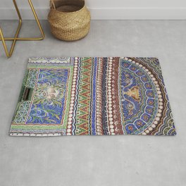 Mosaic Fountain Area & Throw Rug