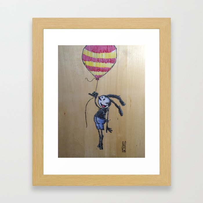 Balloon Travel Framed Art Print