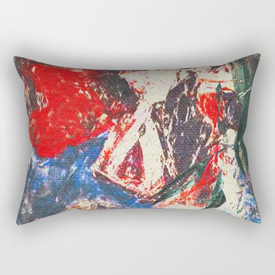 女性着物着て (woman wearing kimono) Rectangular Pillow