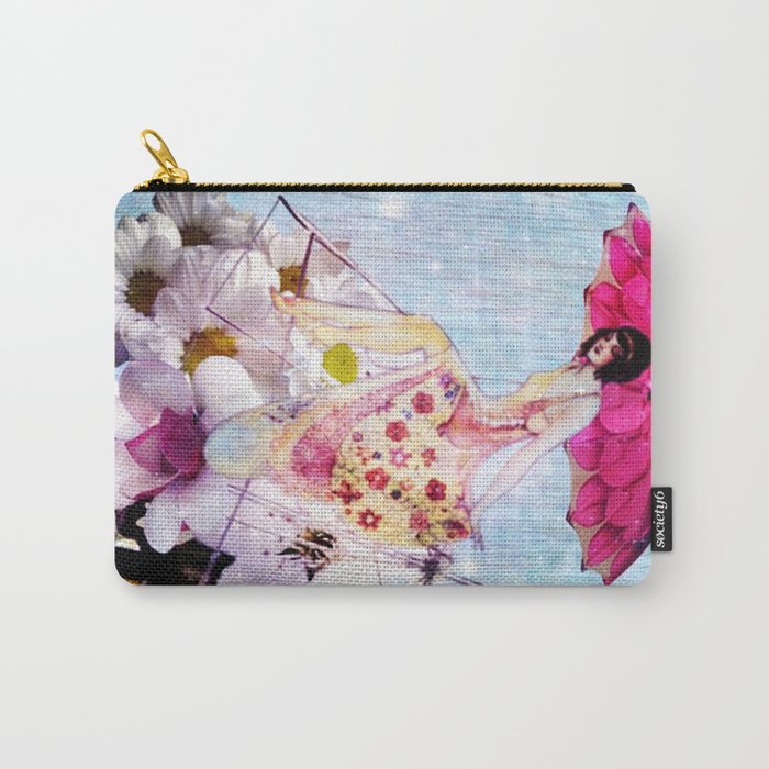 Rainy Bouquet Girl Carry-All Pouch