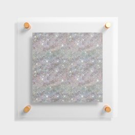 Holographic Diamond Studded Glam Pattern Floating Acrylic Print