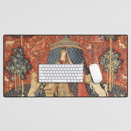 The Lady And The Unicorn Desk Mat