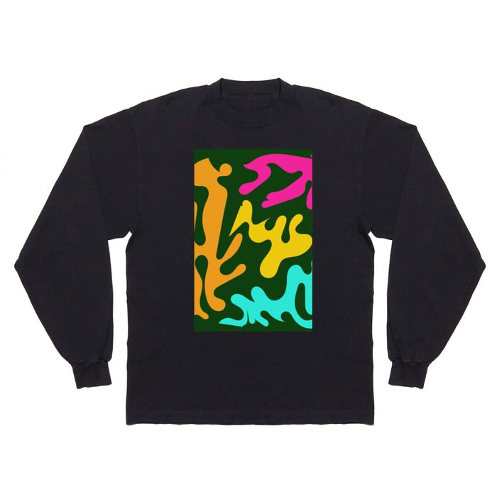 7 Matisse Cut Outs Inspired 220602 Abstract Shapes Organic Valourine Original Long Sleeve T Shirt
