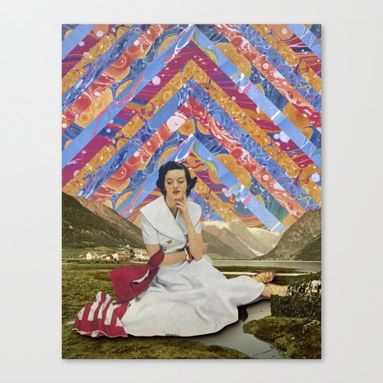 Psychedelic sky Canvas Print