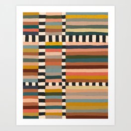 Mix of Stripes #11 Art Print