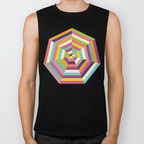 Heptagon Quilt 1 Biker Tank