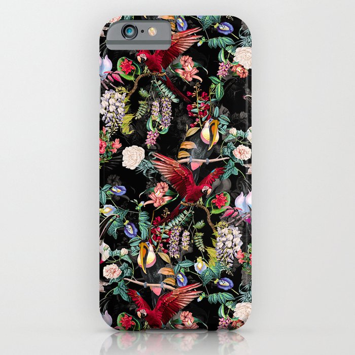 Floral and Birds IX iPhone Case