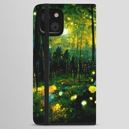 Walking through the fairy forest iPhone Wallet Case