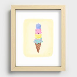 Scoops Recessed Framed Print