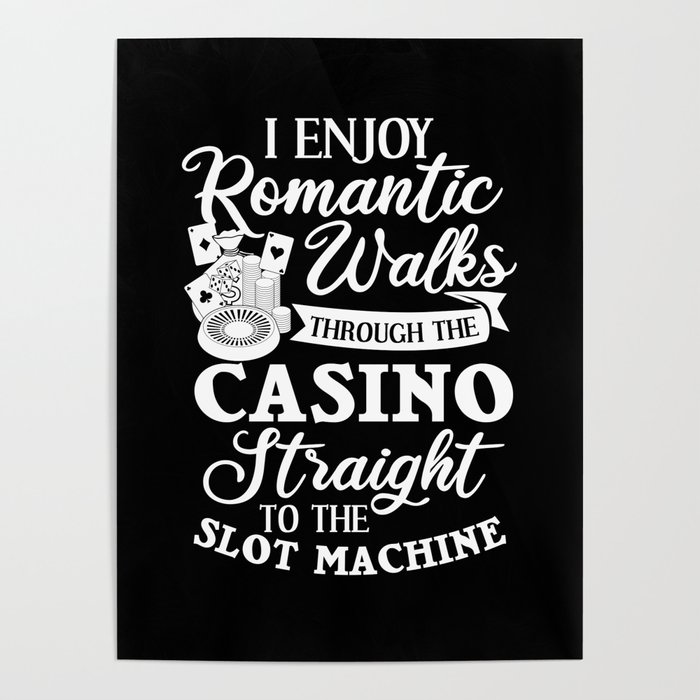 Casino Slot Machine Game Chips Card Player Poster