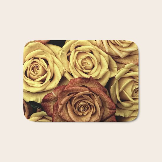 Vintage Roses Bath Mat