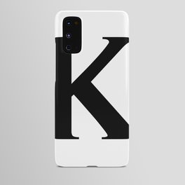 K MONOGRAM (BLACK & WHITE) Android Case