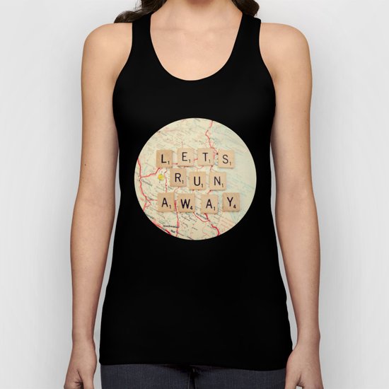 let's run away Unisex Tank Top