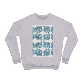 Bluefish Fish India Block Print Boho Crewneck Sweatshirt