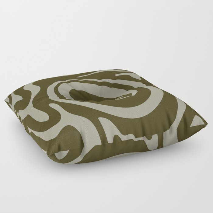 30 Abstract Liquid Swirly Shapes 220725 Valourine Digital Design  Floor Pillow